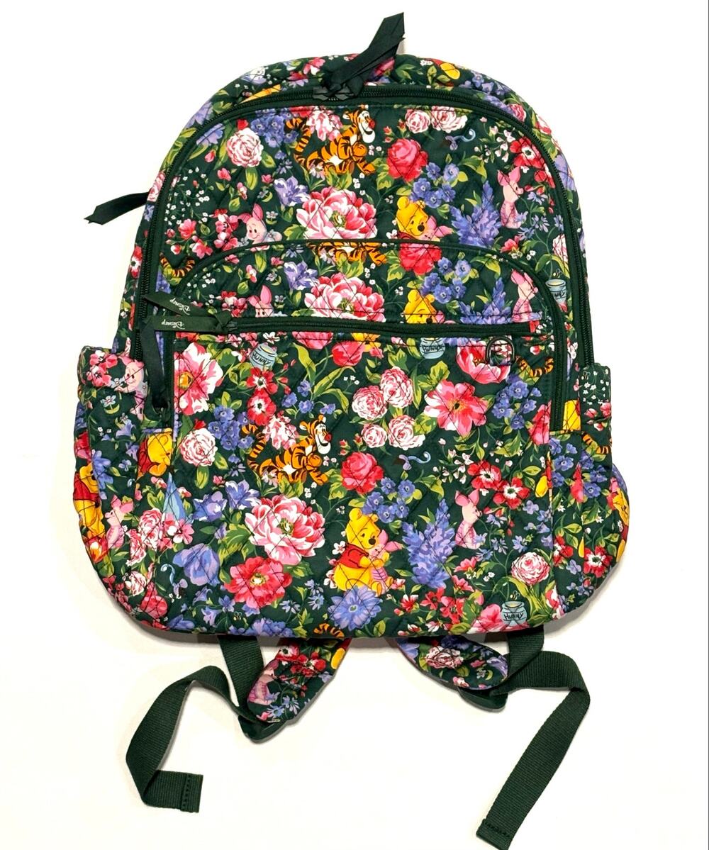 Vera Bradley Disney Winnie Pooh Springtime Floral Bancroft Backpack EXACT NWT